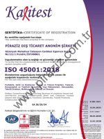 Occupational Health and Safety Management System Certificate